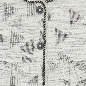 Veste en jacquard fantaisie imprimé graphique 