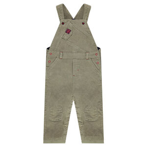 Salopette longue en velours doublée jersey  