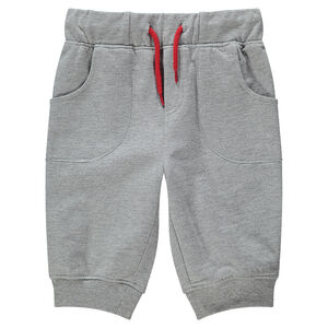 Bermuda en molleton chiné avec bandes print Mickey 