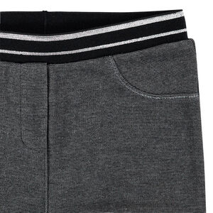 Jegging en milano à taille rayée 