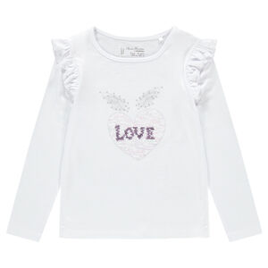 Tee-shirt manches longues avec sequins magiques 