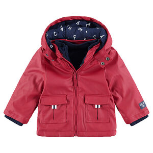 Parka en gomme effet 2 en 1 avec gilet intérieur en molleton 