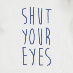 Pyjama avec haut à message printé et bas uni 