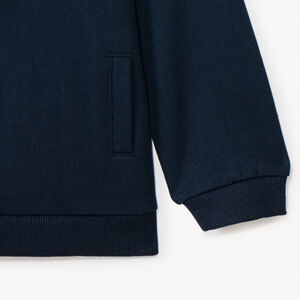 Gilet molleton uni à capuche pour bébé garçon 