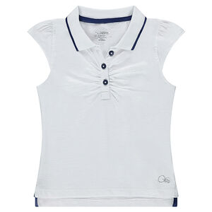 Polo manches courtes en jersey avec logo brodé 