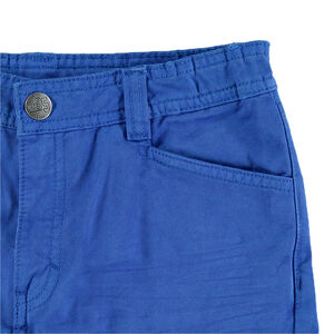 Junior - Pantalon bleu style cargo avec poches à rabat 