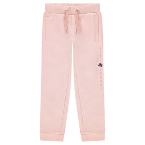 Pantalon de jogging en molleton avec inscription printée 