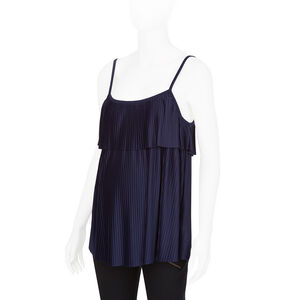 Top de grossesse plissé avec volant 