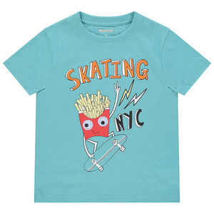 T-shirt manches courtes à motif imprimé ludique 