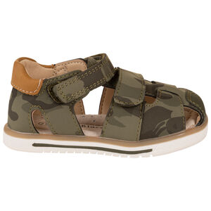 Sandales fermées et scratchées imprimé camouflage pour bébé garçon 