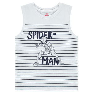 Débardeur en jersey avec rayures et Marvel Spiderman printé 