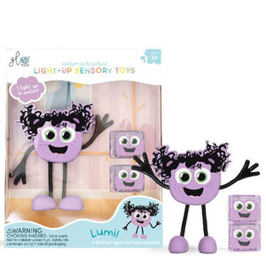 Jouet de bain 1 Figurine + 2 cubes lumineux 3ans+ Lumi Purple 