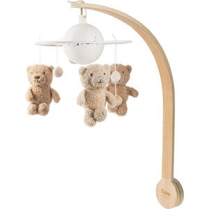 Mobile L'ours Lou musicale & rechargeable White 