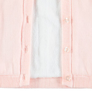 Gilet à capuche en tricot doublé sherpa 