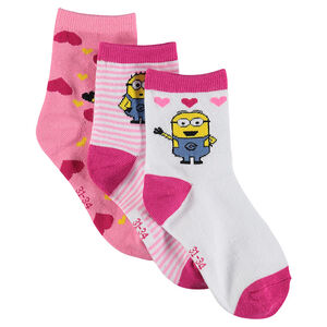 Lot de 3 paires de chaussettes Les Minions 