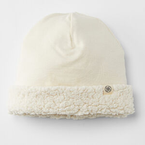 Bonnet Teddy 0-6m réversible Off White 