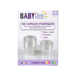 Lot de 100 capsules hygiéniques jetables pour mouche-bébé 