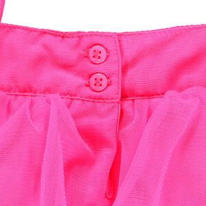 Robe en tulle volantée fines bretelles 