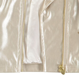 Perfecto effet cuir doublé satin 