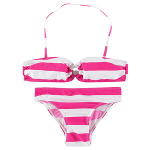 Junior - Maillot de bain 2 pièces imprimé rayé 