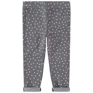 Jegging à pois roses all-over 