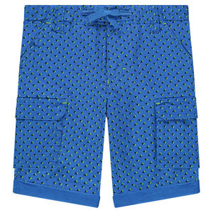 Bermuda en coton imprimé all-over 