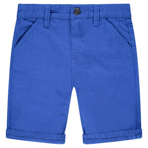 Bermuda en coton fantaisie à poches 