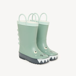 Bottes de pluie garçon en caoutchouc dinosaure 