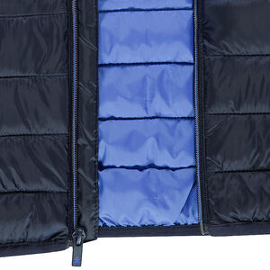 Doudoune light* matelassée à capuche avec housse printée 