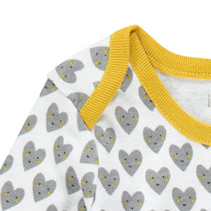 Lot de 5 bodies manches longues fantaisie avec ouverture adaptée à l'âge 