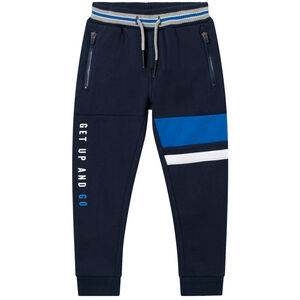 Pantalon de jogging en molleton gratté à inscriptions printées 
