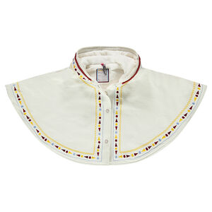 Cape en jacquard avec motifs ethniques doublée sherpa  