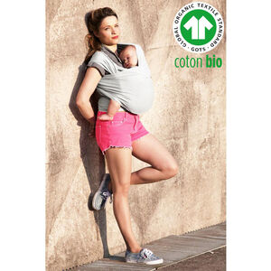 Echarpe de portage Basic avec 95% de coton bio perle 