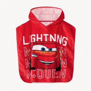 Cape de bain en éponge Flash McQueen Cars Disney garçon 