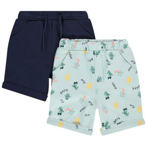 Lot de 2 bermudas fantaisie pour bébé garçon 