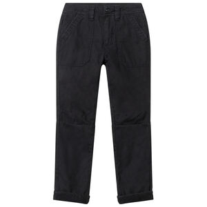 Pantalon droit en twill doublé polaire 