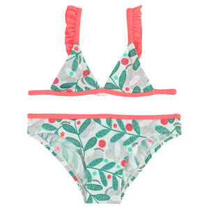 Maillot de bain 2 pièces imprimé fantaisie 