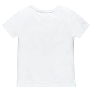 Tee-shirt manches courtes en slub avec print Minion  