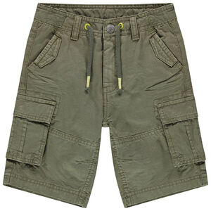 Bermuda en toile effet used à poches 