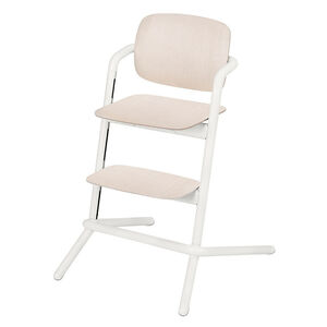 Chaise haute évolutive Lemo Wood - Porcelaine White 