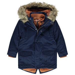 Parka 2 en 1 doublée sherpa avec blouson amovible intégré 