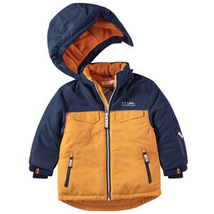Blouson de ski à capuche amovible doublé polaire 