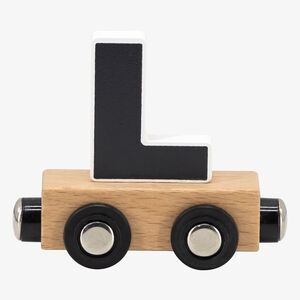 Lettre "L" en bois pour train coloré 