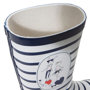 Bottes de pluie esprit marin avec print fantaisie 