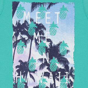 Débardeur en coton avec print fantaisie 