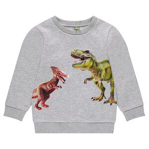 Sweat en molleton avec dinosaures printés 