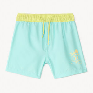 Short de bain bicolore et printé garçon 