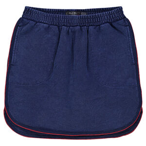 Junior - Jupe courte en molleton slub  