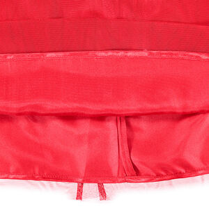 Robe de fêtes sans manches bi-matière avec tulle et perles 