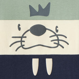 T-shirt manches longues bébé garçon print ludique fantaisie 